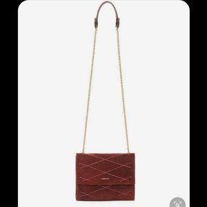 - Authentic LANVIN Mini Sugar suede crossbod…